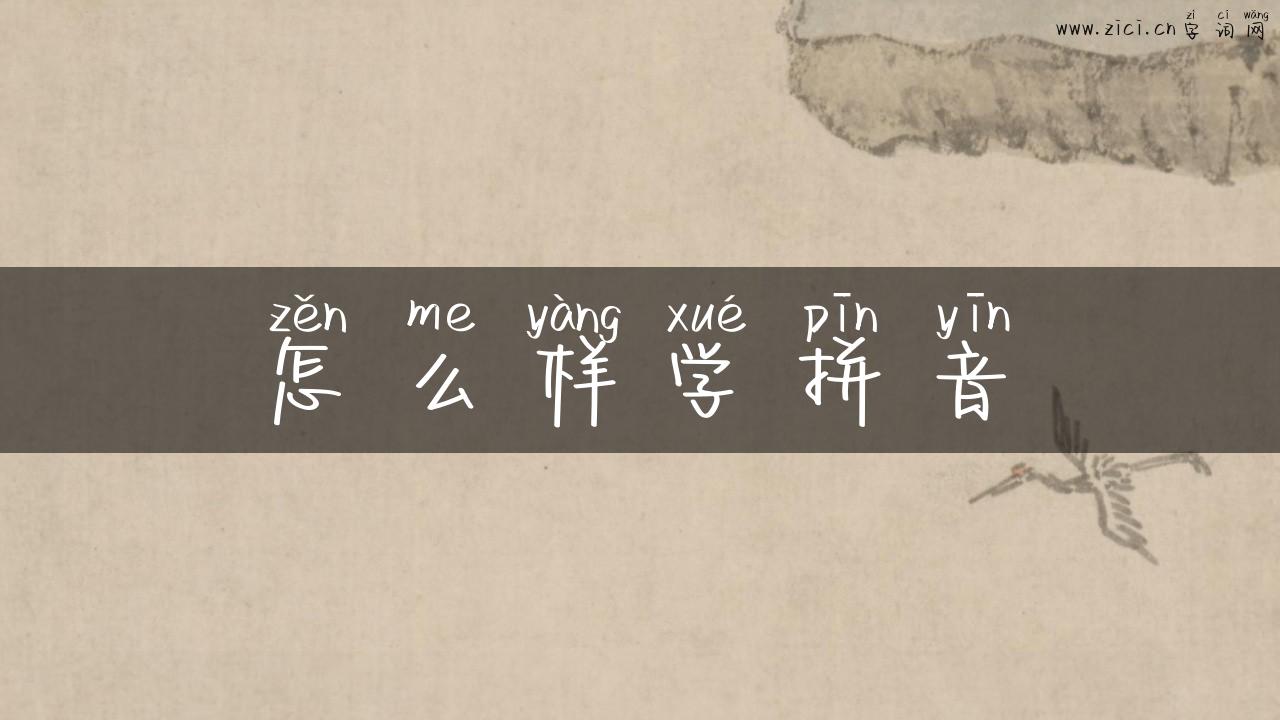 怎么样学拼音