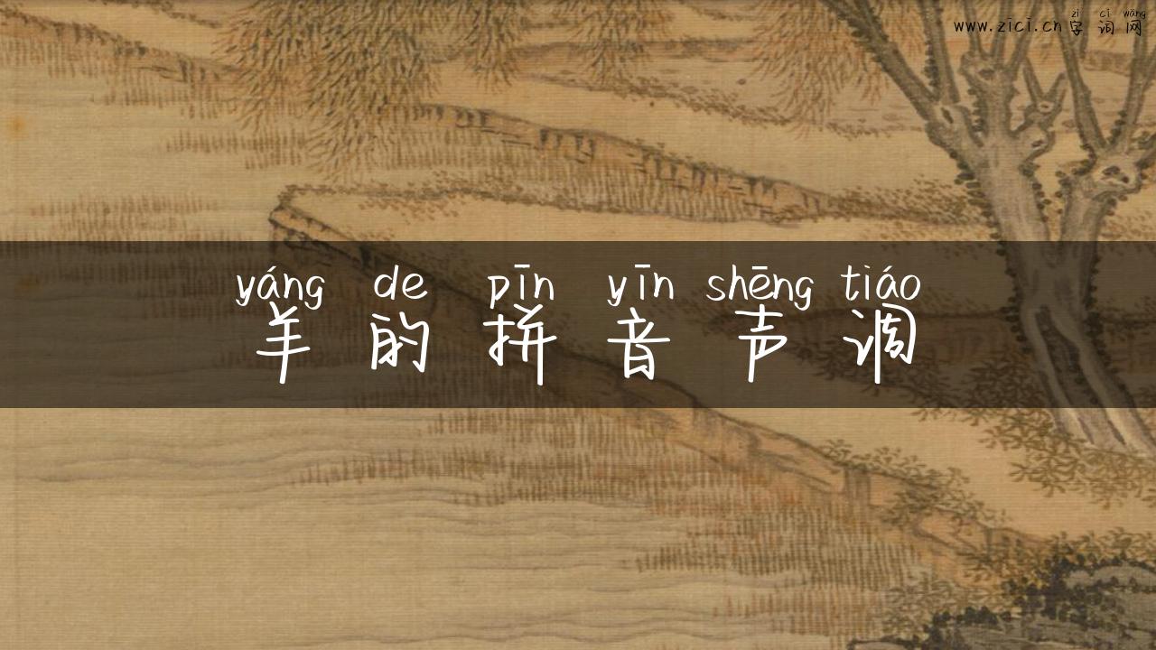 羊的拼音声调
