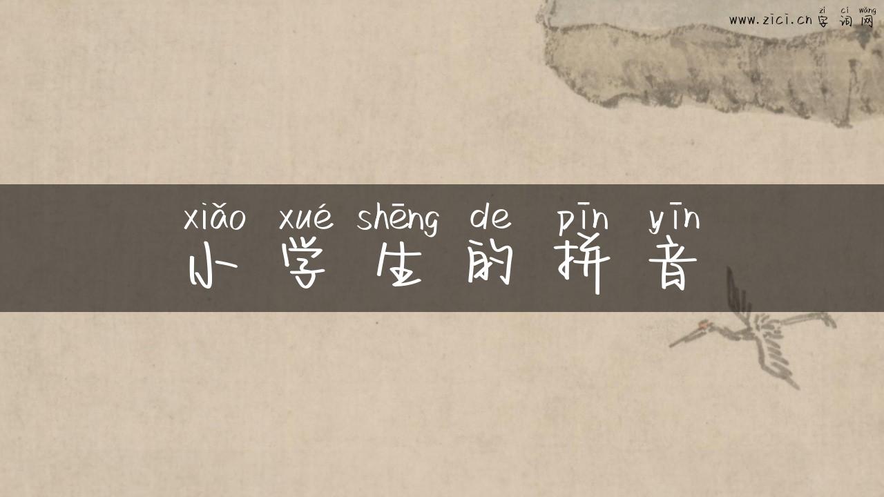 小学生的拼音