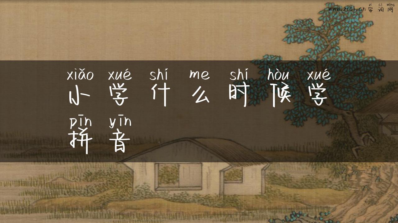 小学什么时候学拼音