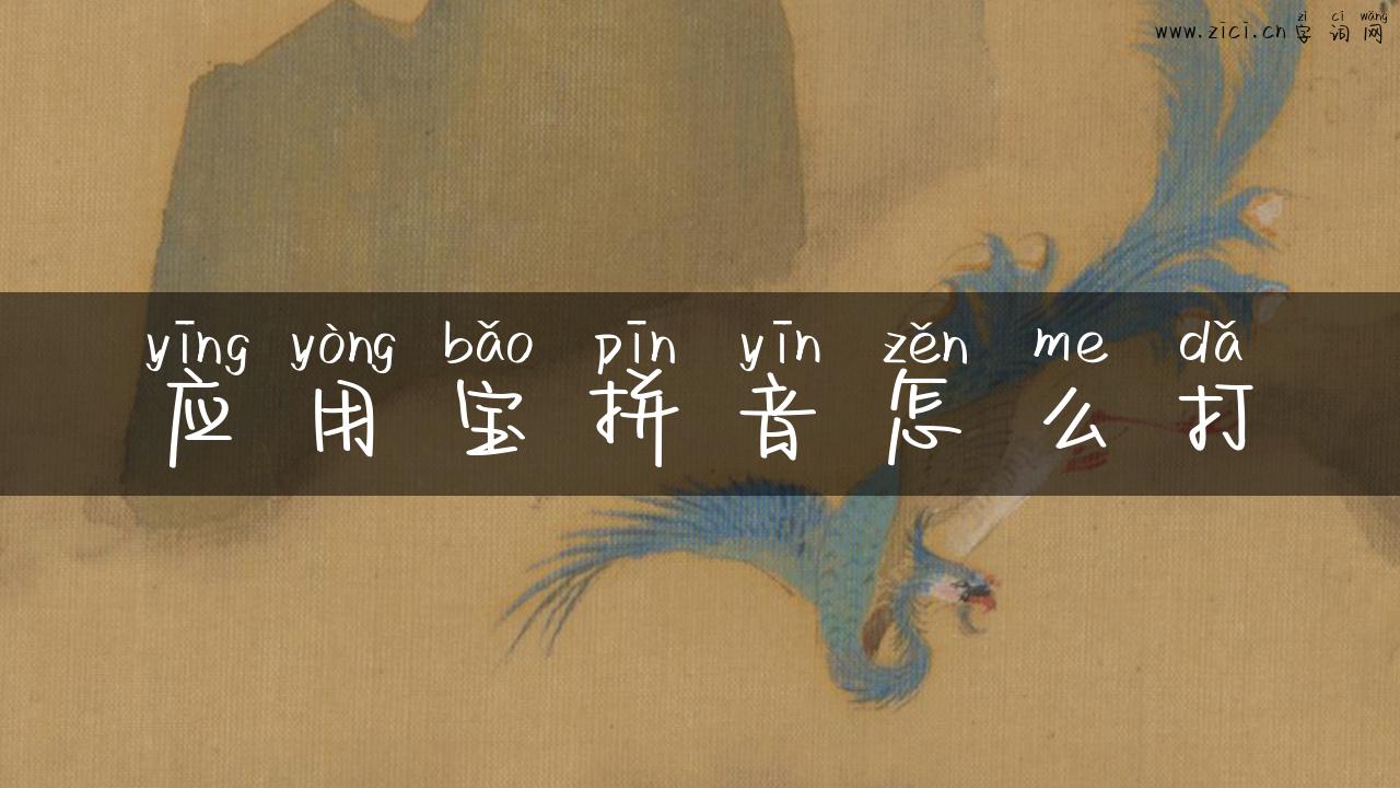 应用宝拼音怎么打