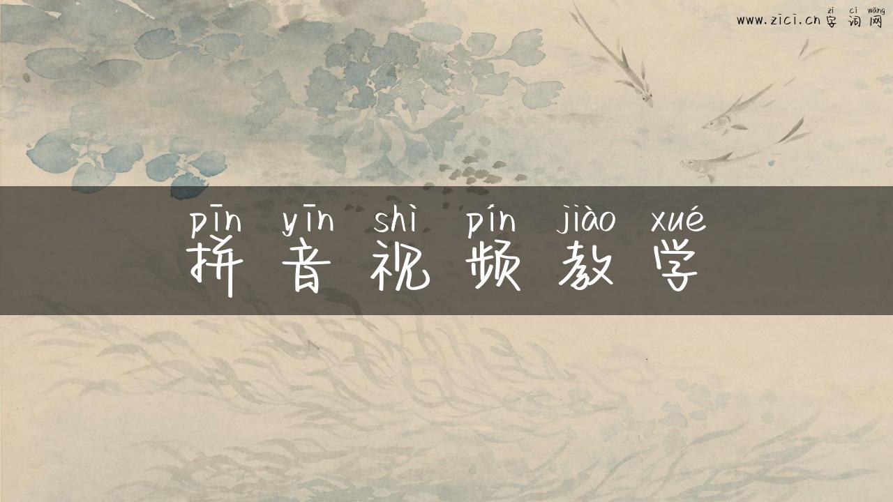 拼音视频教学