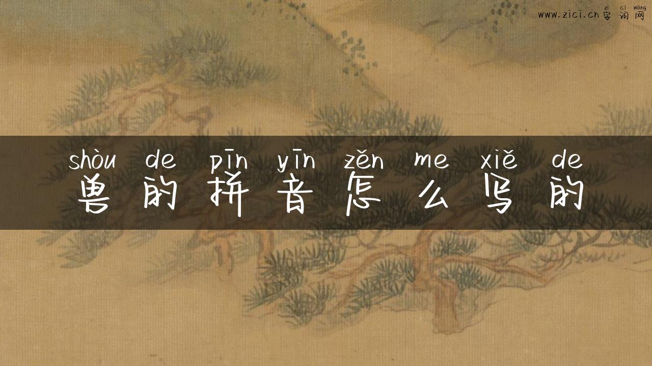 兽的拼音怎么写的