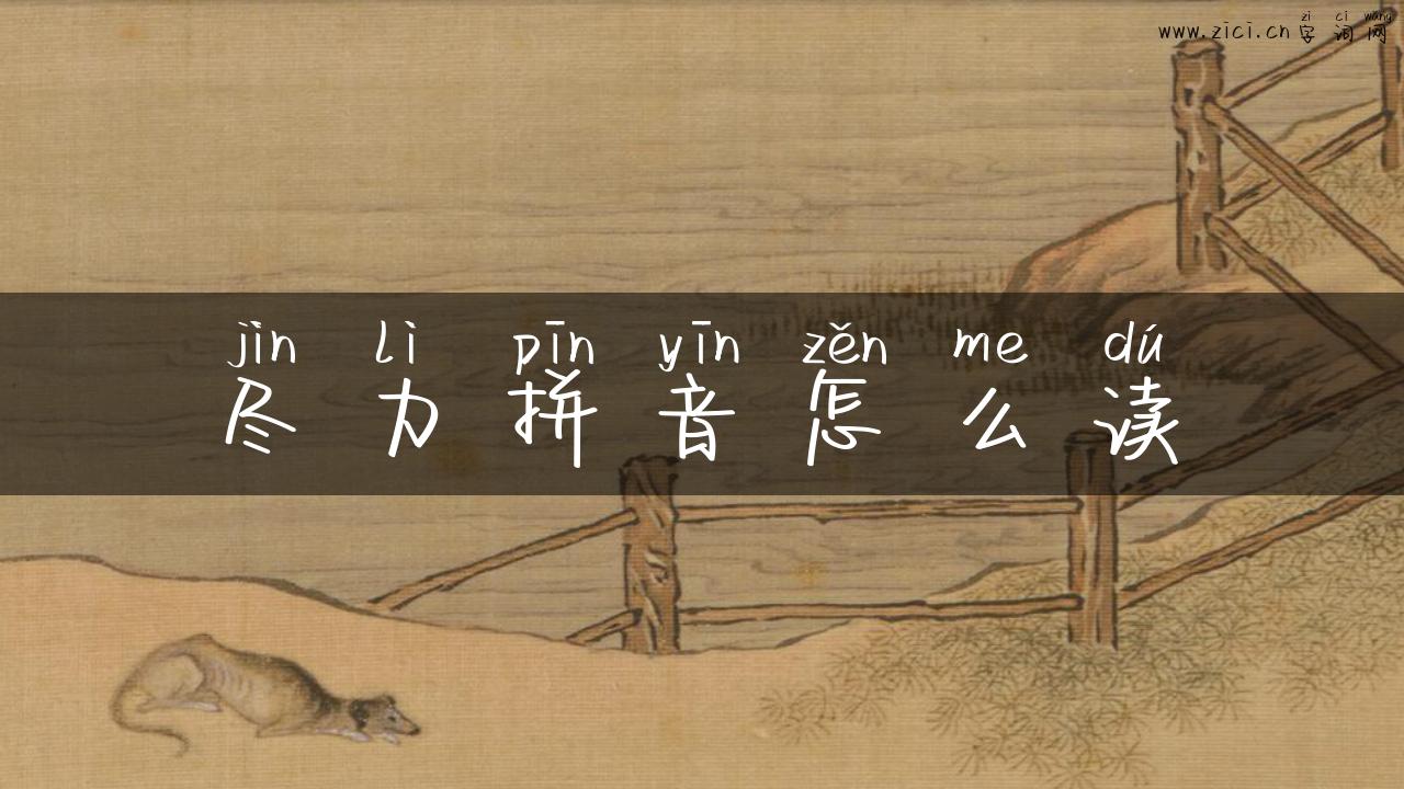 尽力拼音怎么读