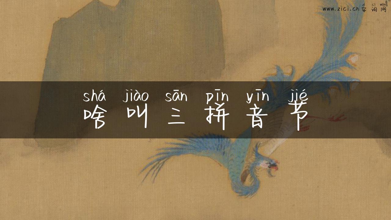 啥叫三拼音节
