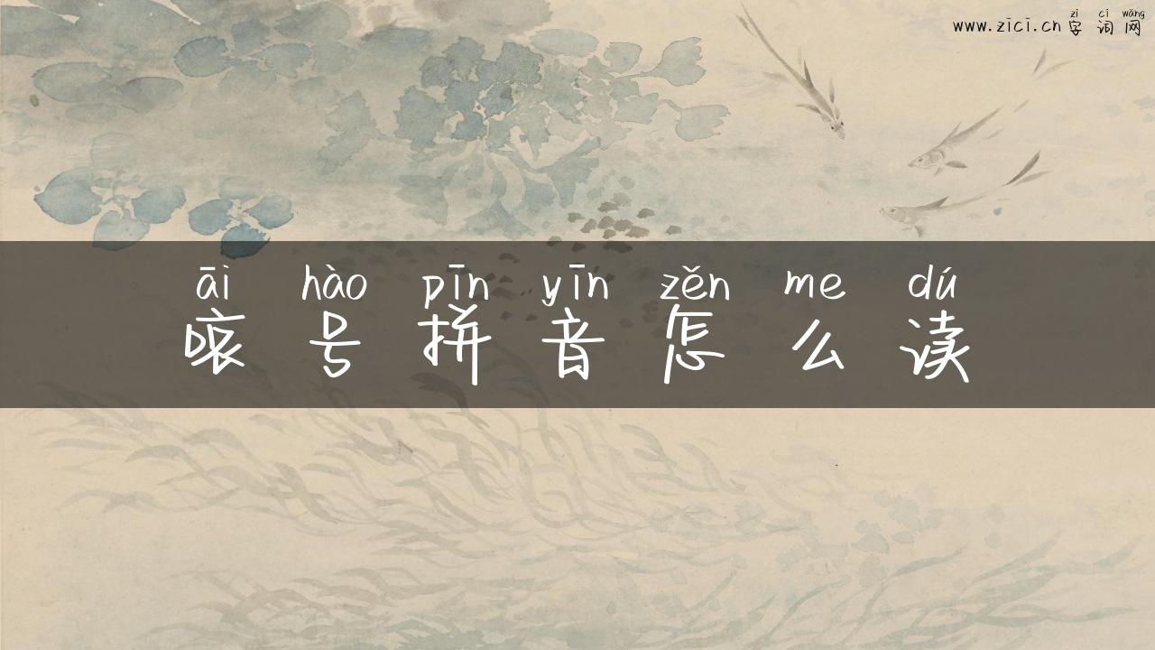 哀号拼音怎么读