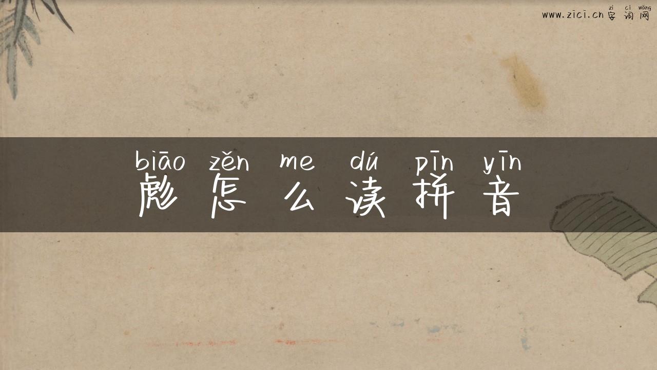 彪怎么读拼音