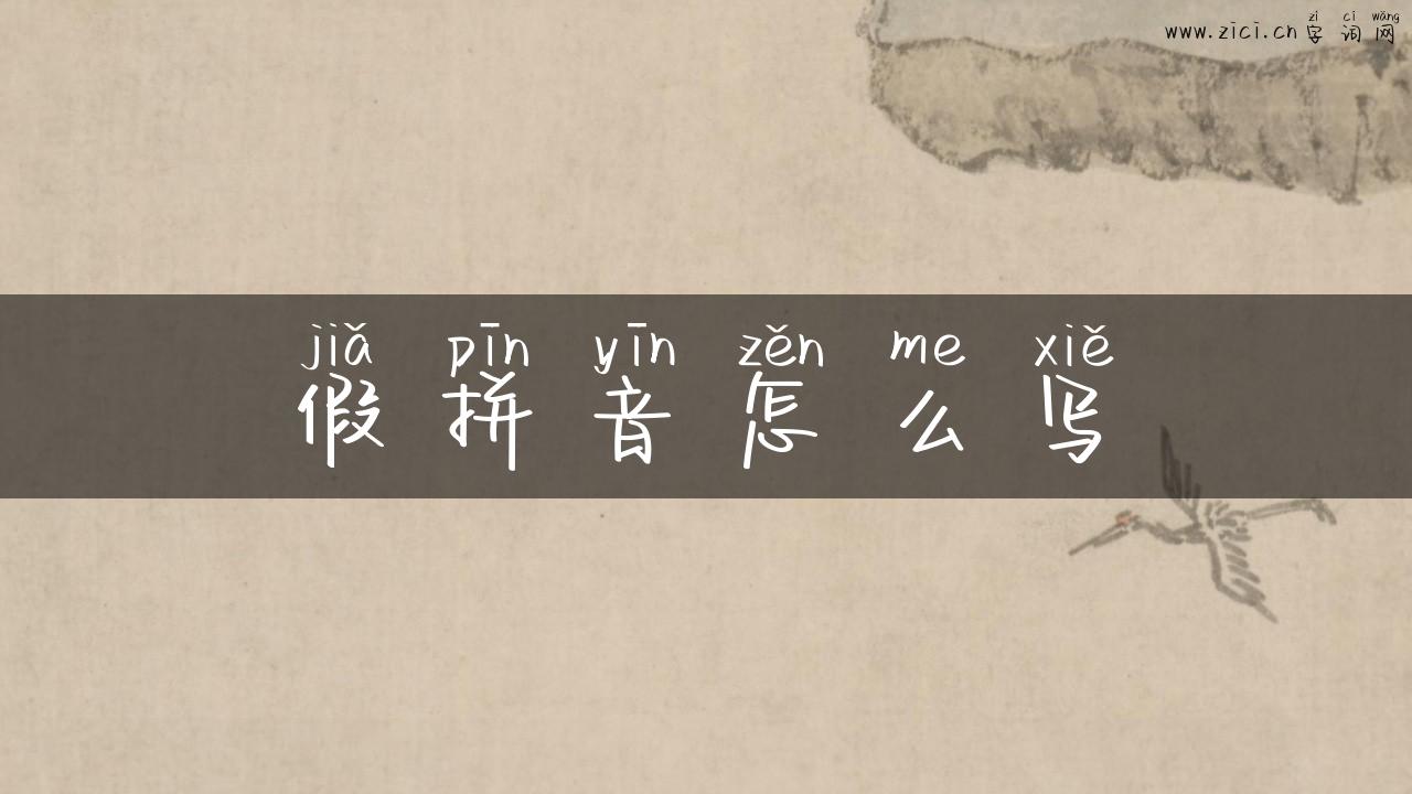 假拼音怎么写