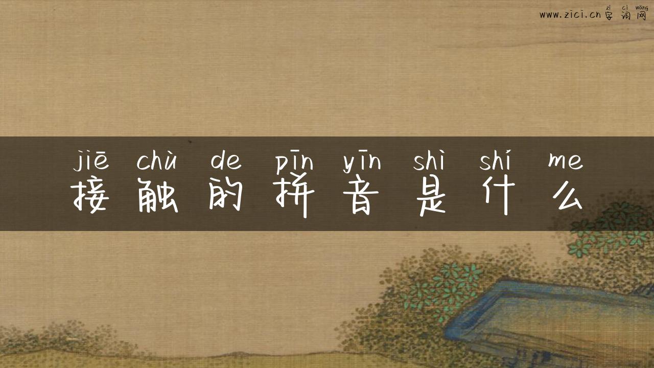 接触的拼音是什么