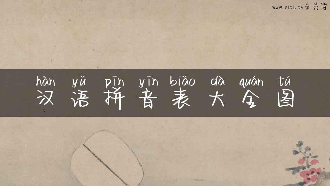 汉语拼音表大全图