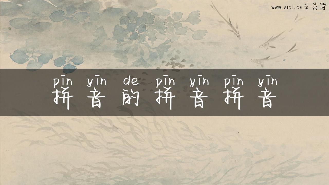 拼音的拼音拼音