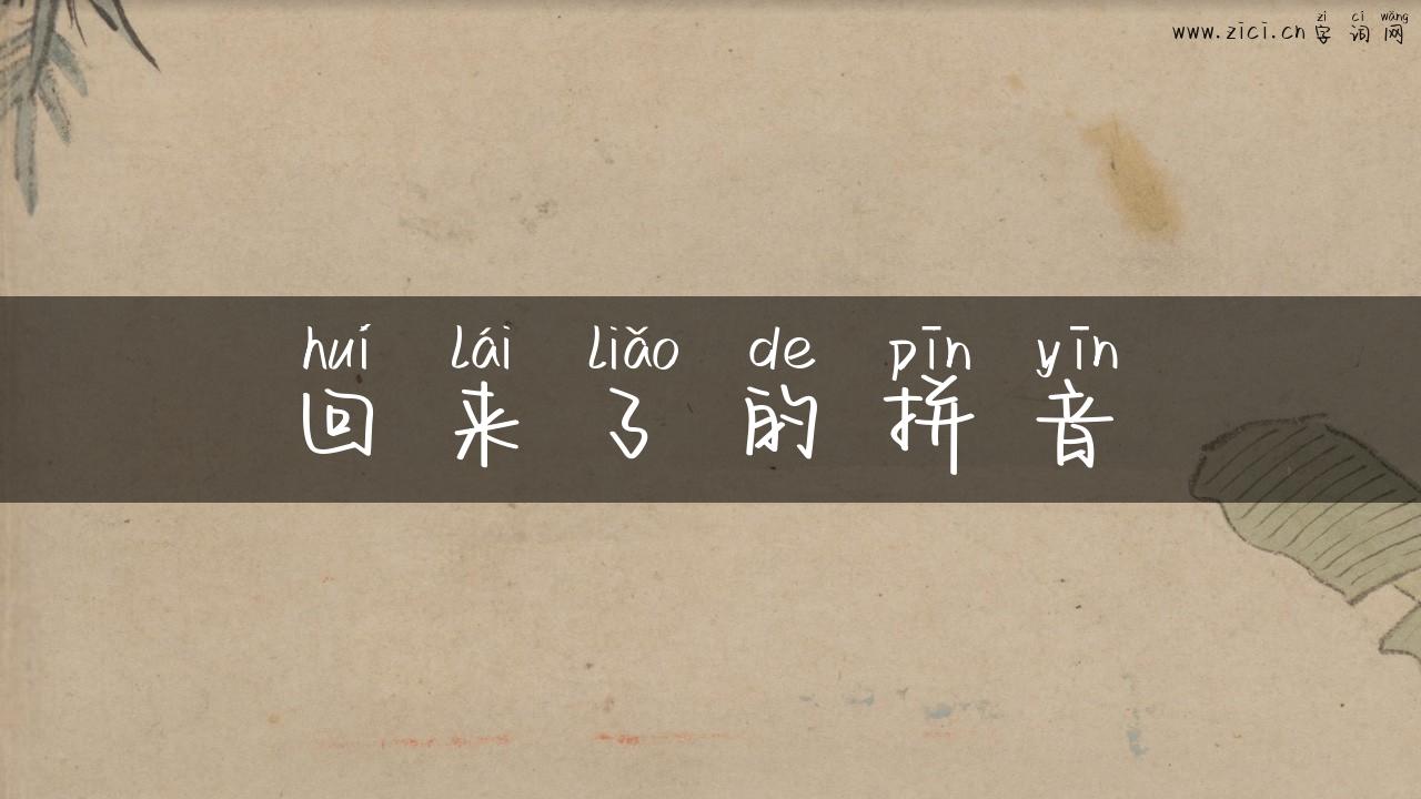 回来了的拼音