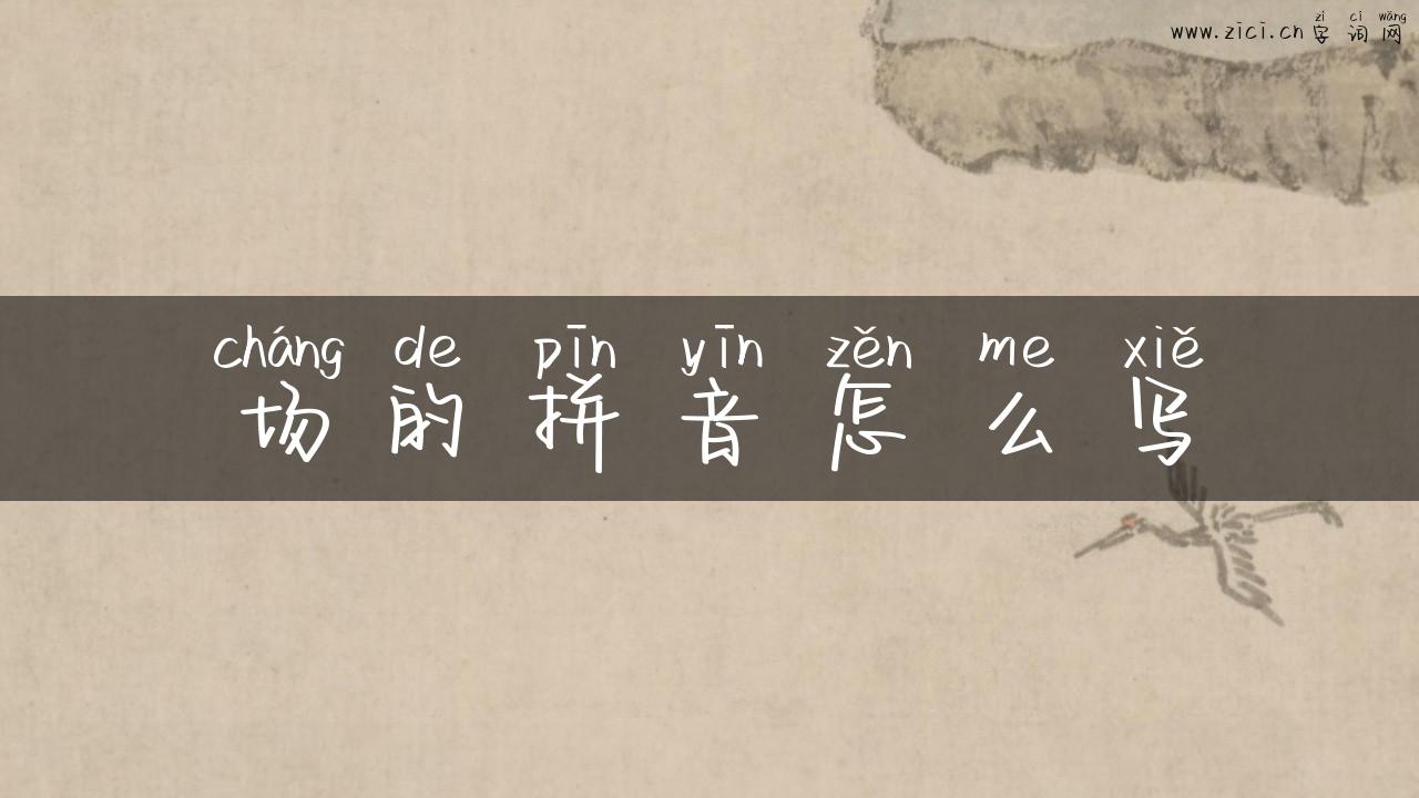 场的拼音怎么写
