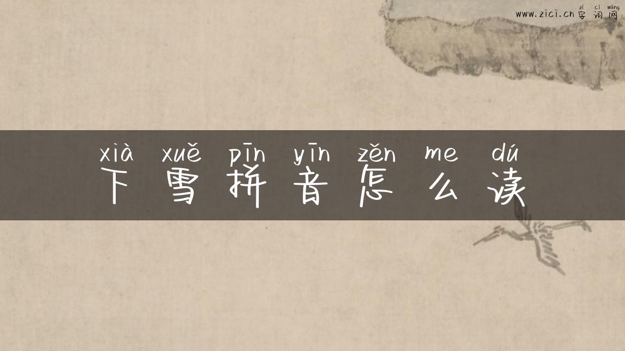 下雪拼音怎么读