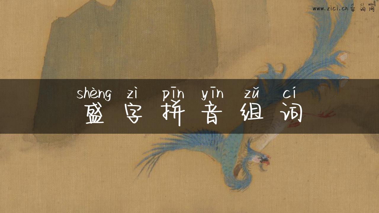 盛字拼音组词