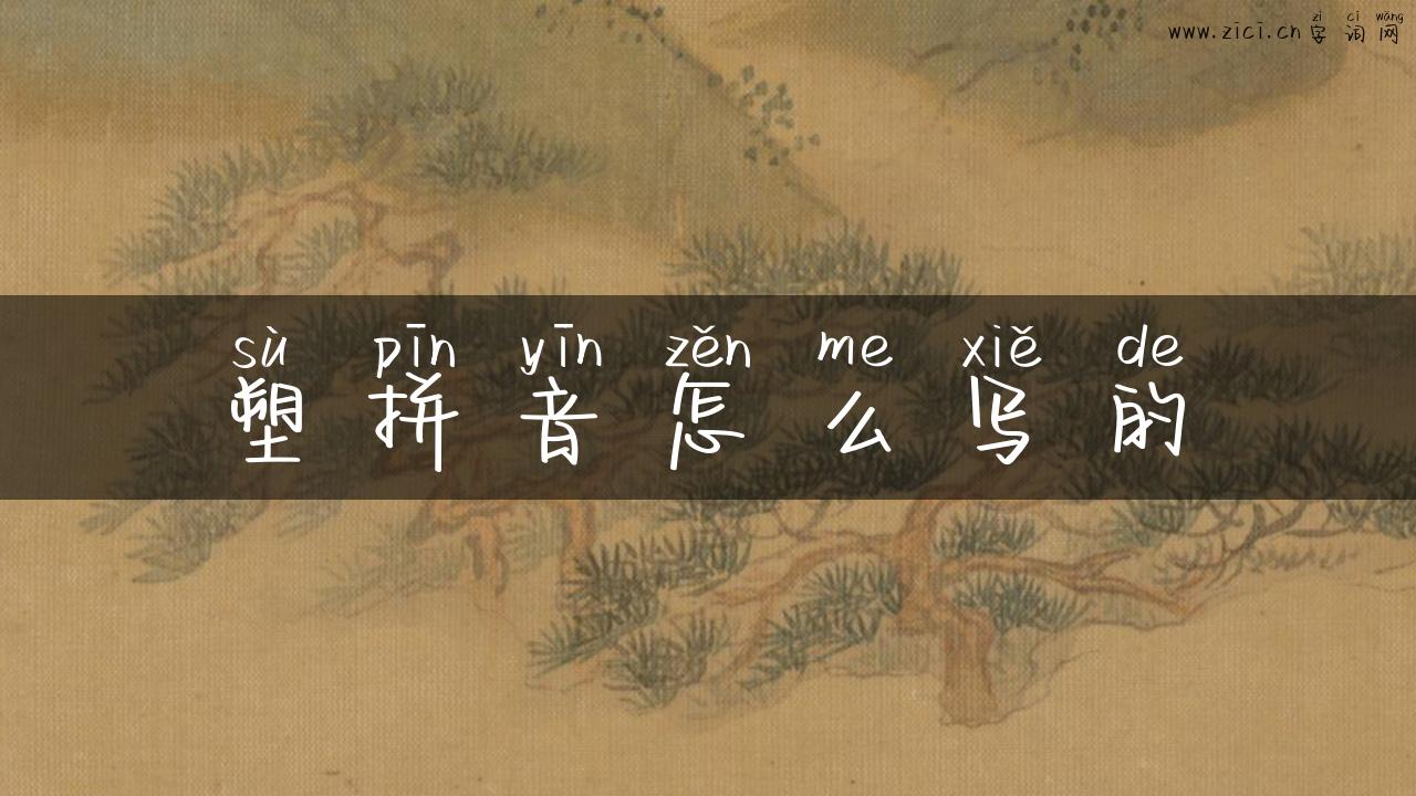 塑拼音怎么写的