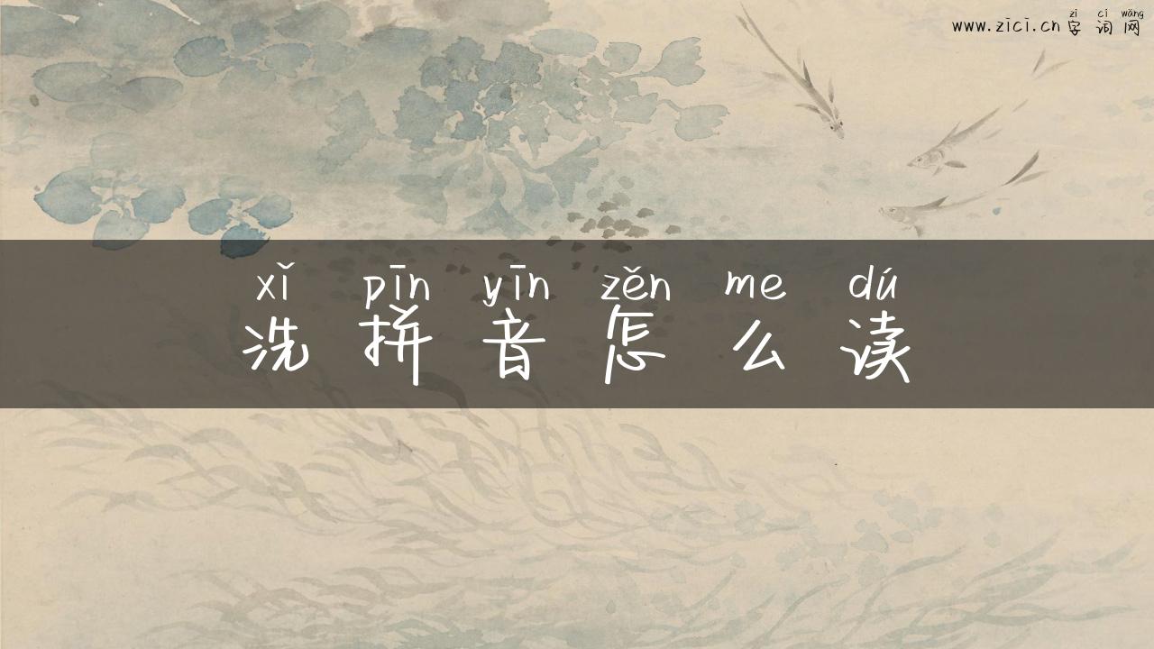 洗拼音怎么读