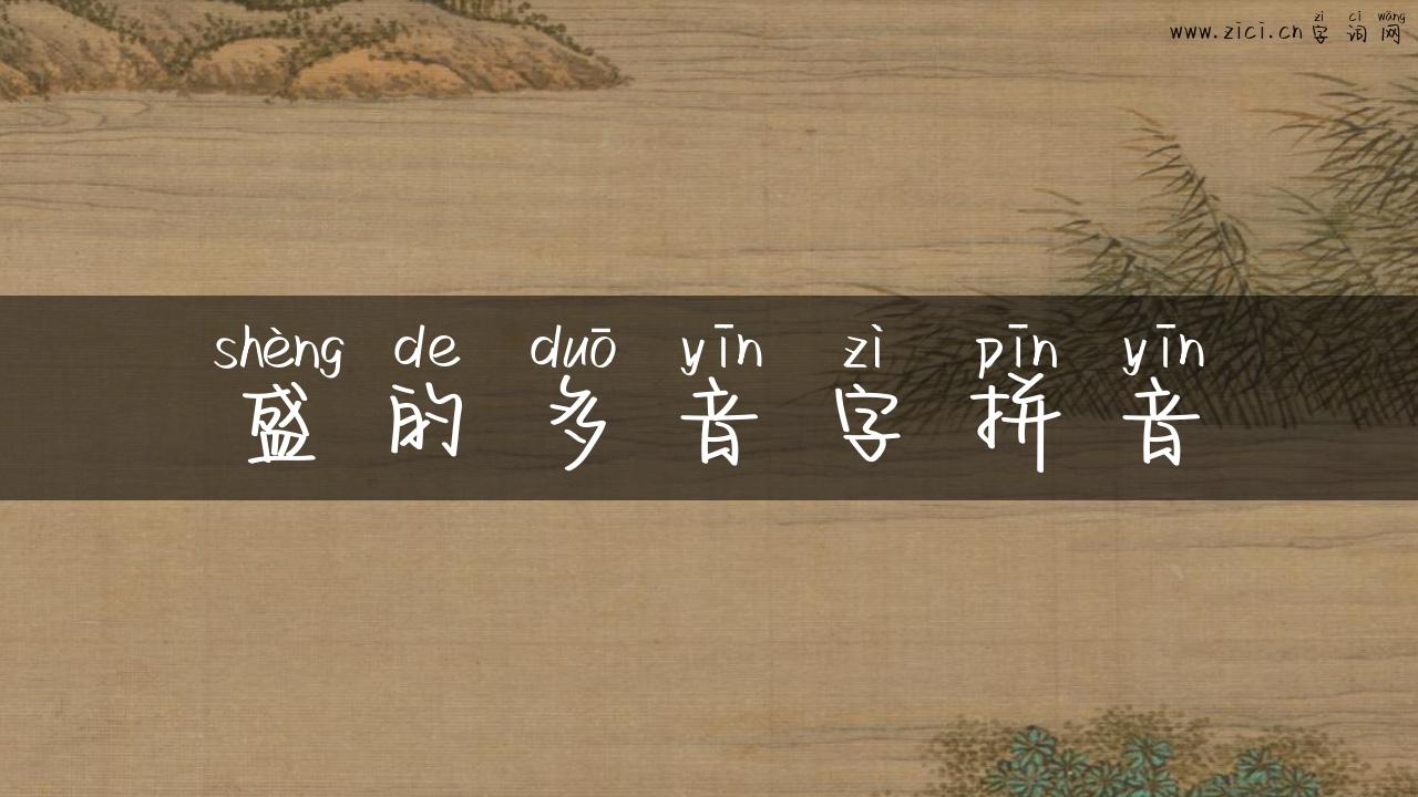 盛的多音字拼音
