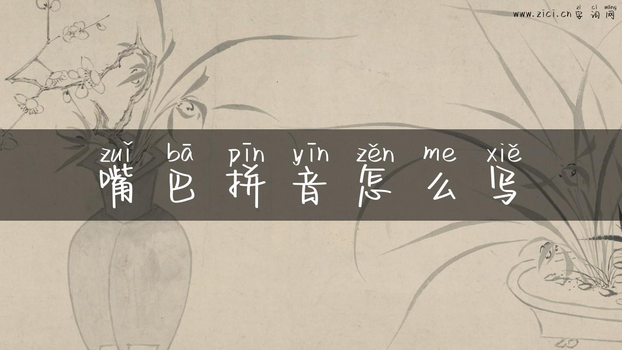 嘴巴拼音怎么写