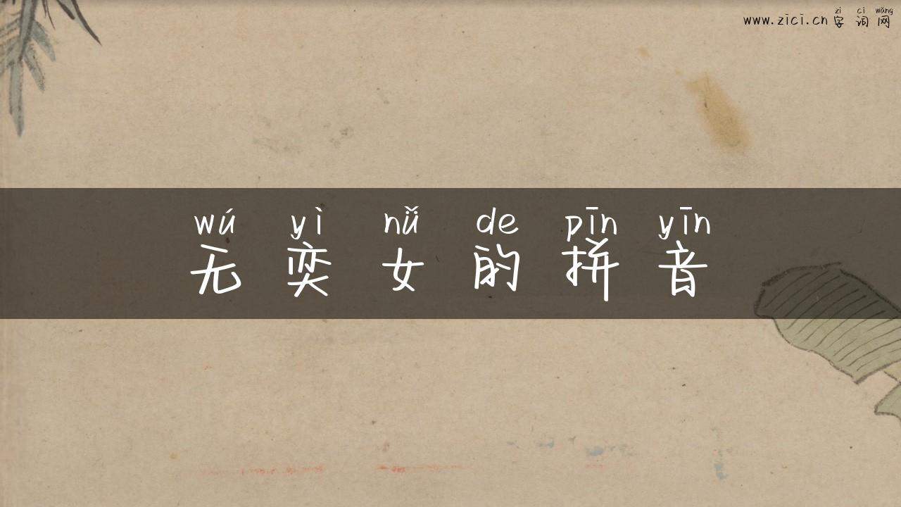 无奕女的拼音