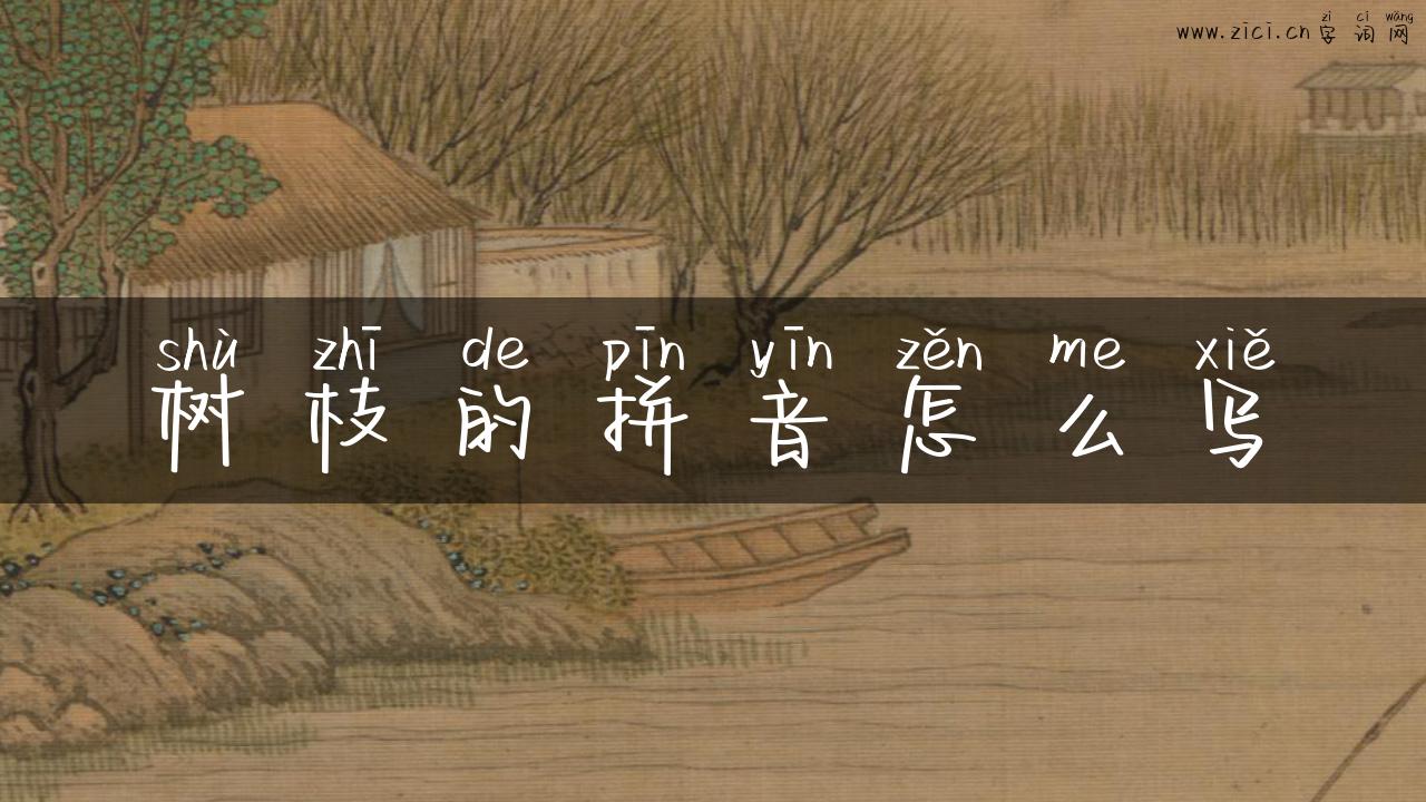 树枝的拼音怎么写