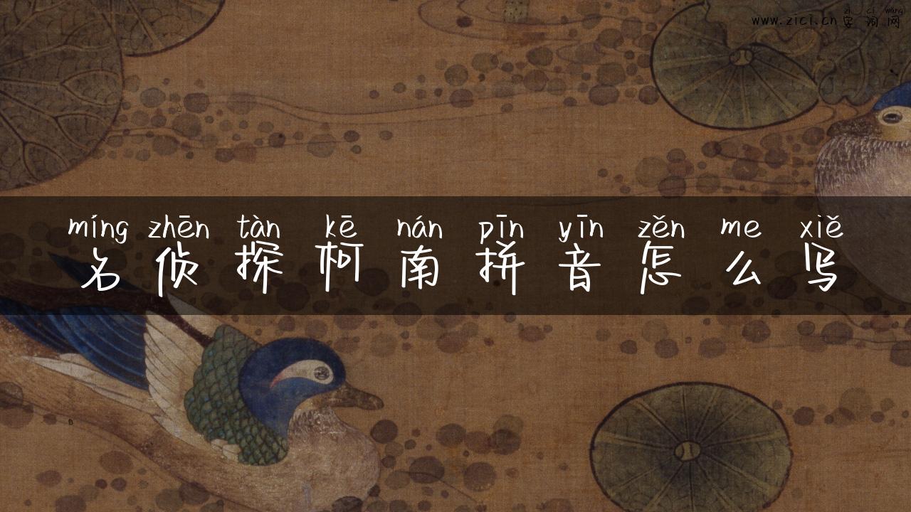 名侦探柯南拼音怎么写
