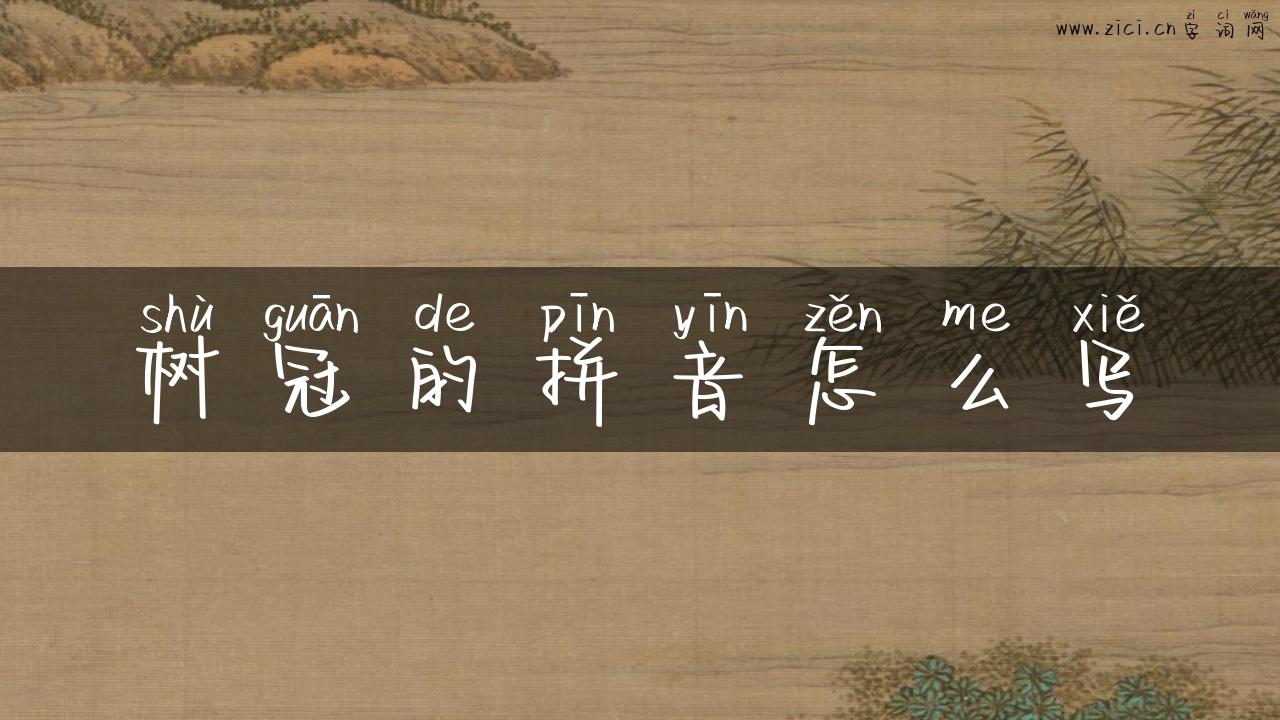 树冠的拼音怎么写