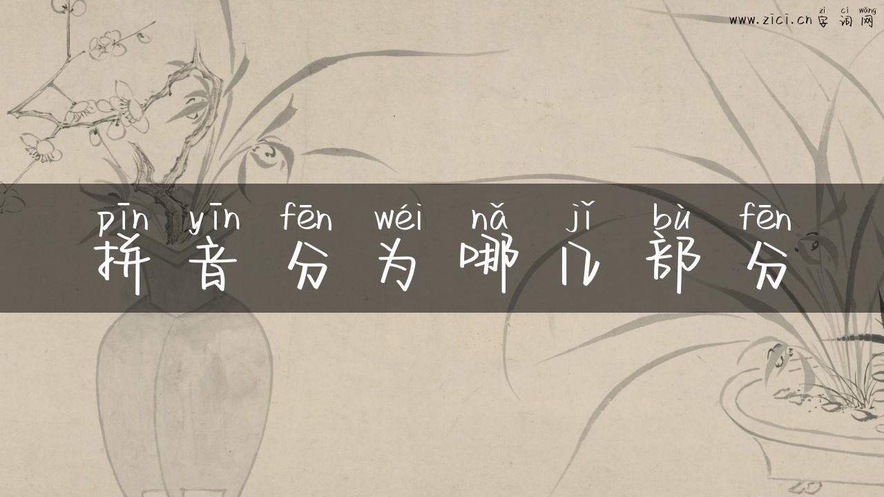 拼音分为哪几部分