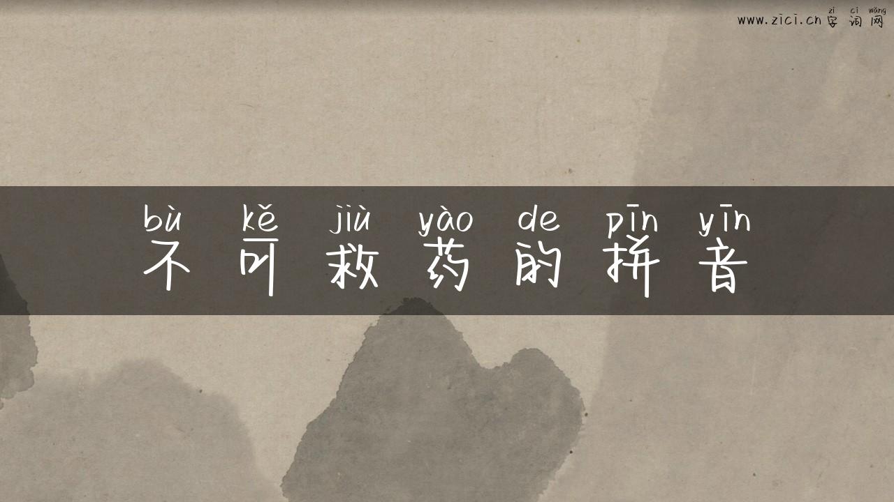 不可救药的拼音