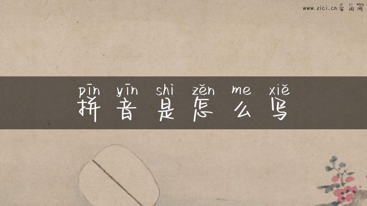 拼音是怎么写