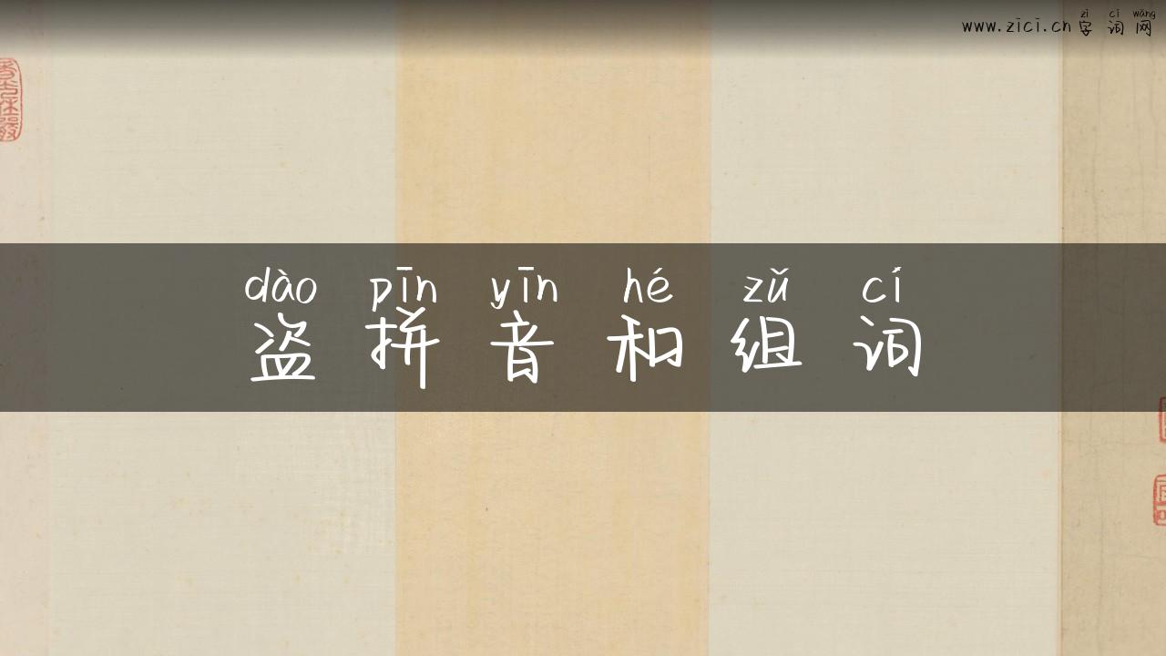 盗拼音和组词