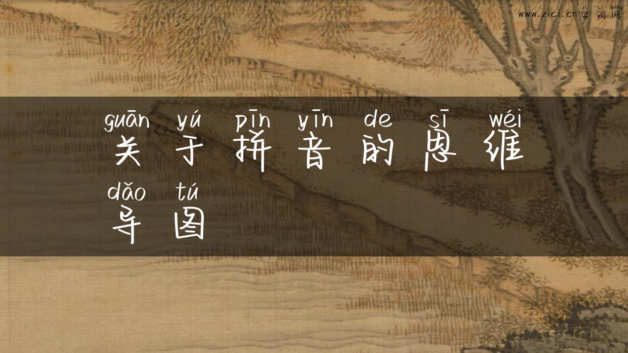 关于拼音的思维导图