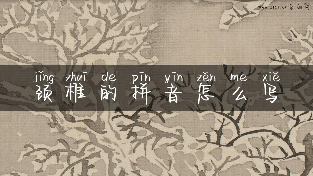 颈椎的拼音怎么写