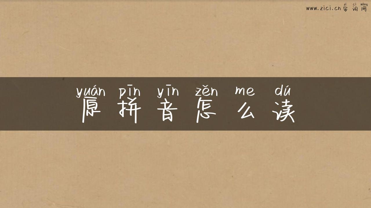 原拼音怎么读