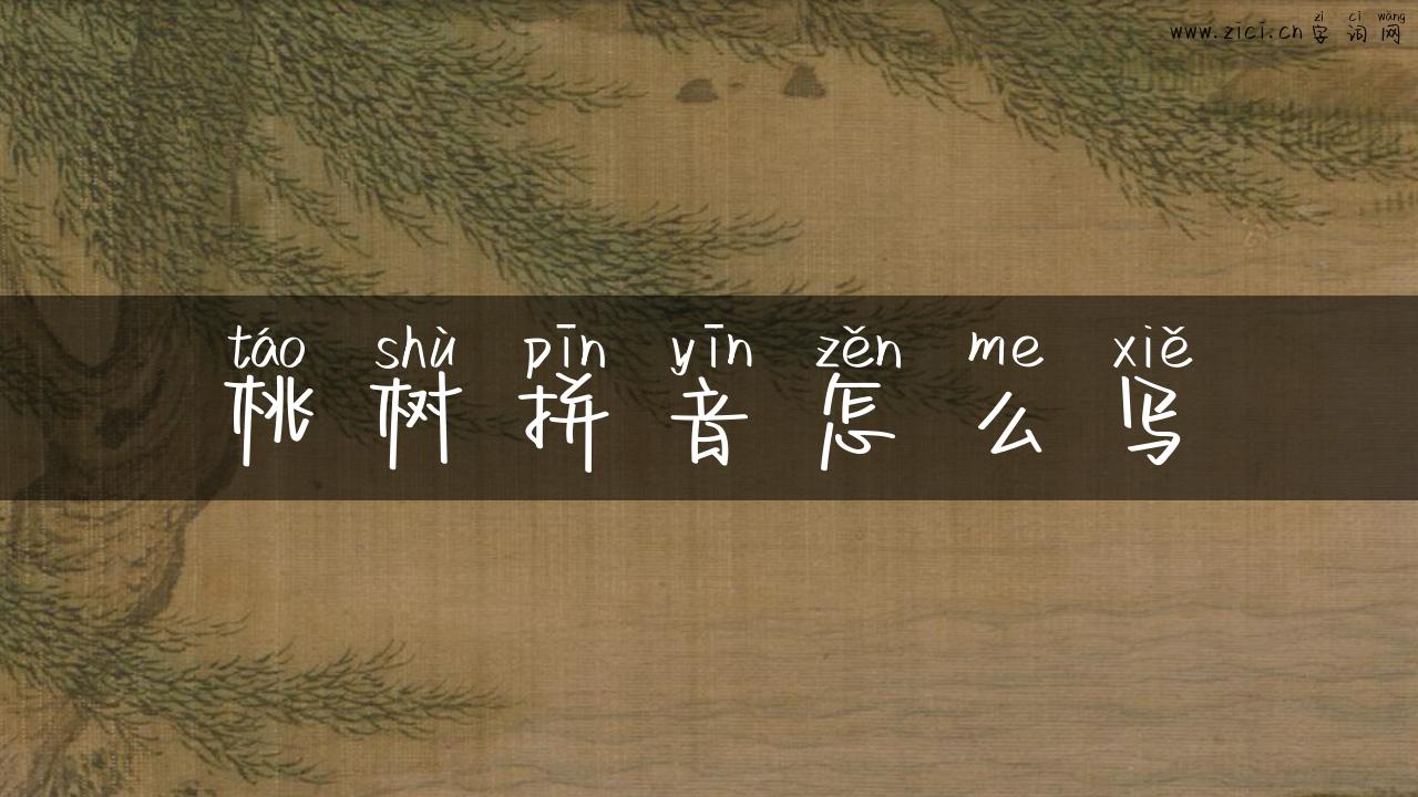 桃树拼音怎么写