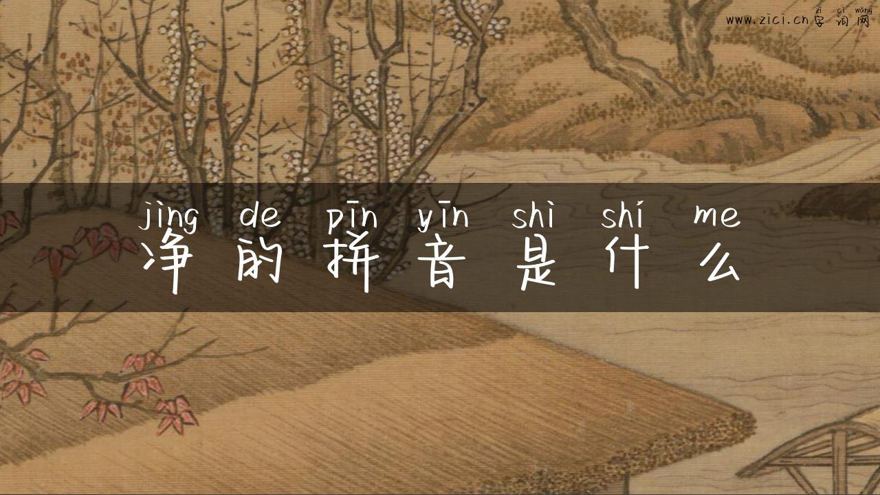 净的拼音是什么