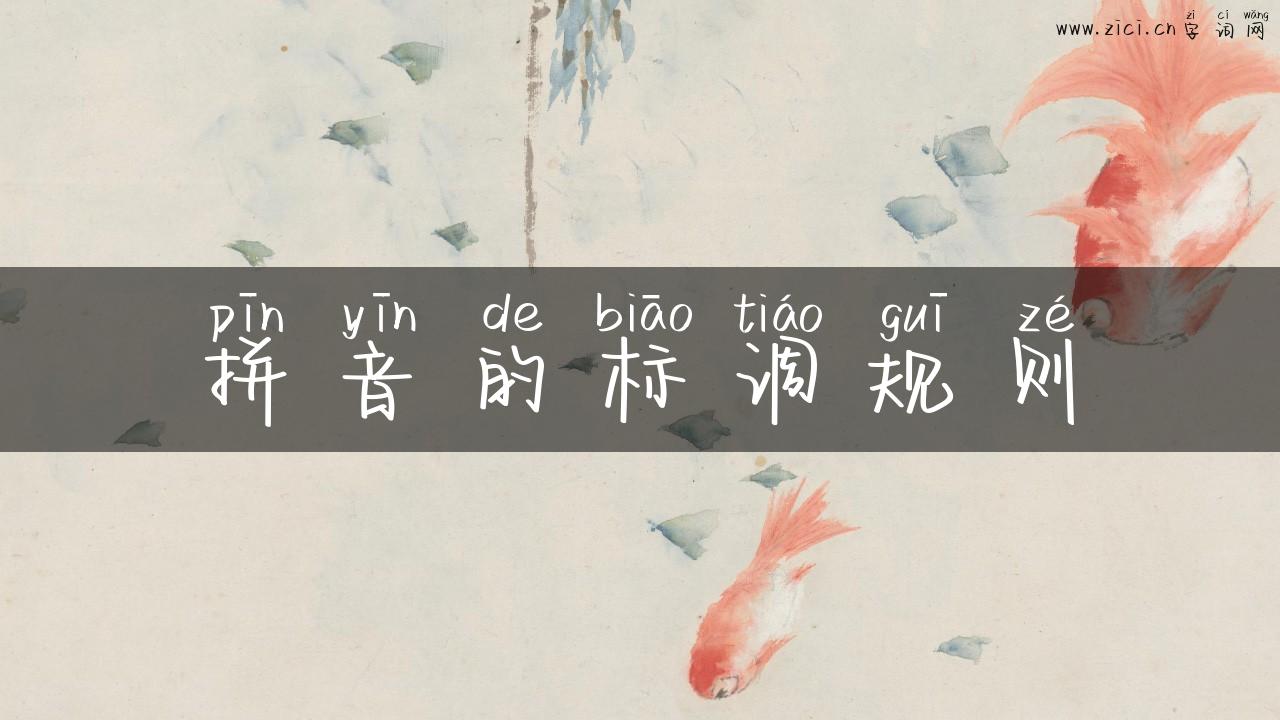 拼音的标调规则