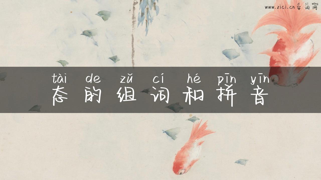 态的组词和拼音