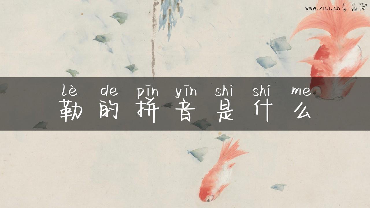 勒的拼音是什么