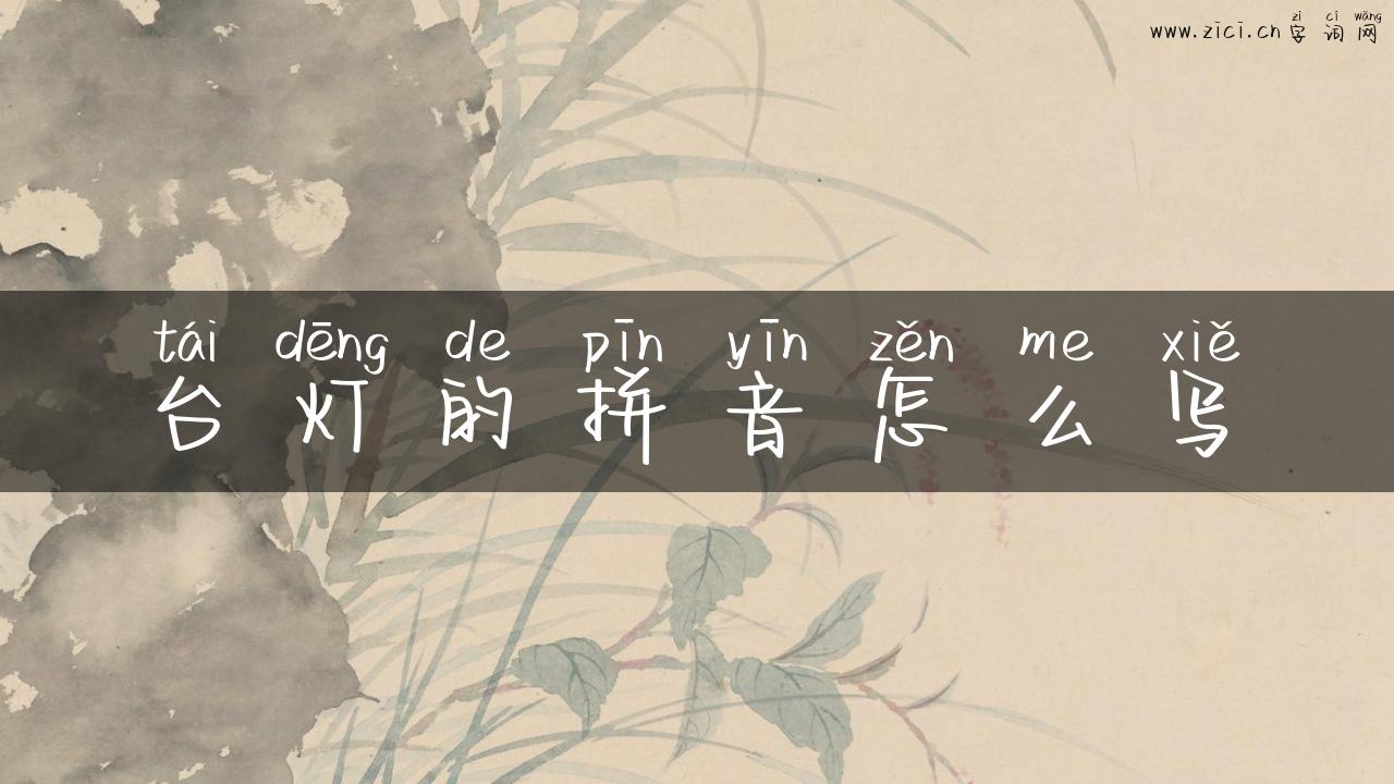 台灯的拼音怎么写