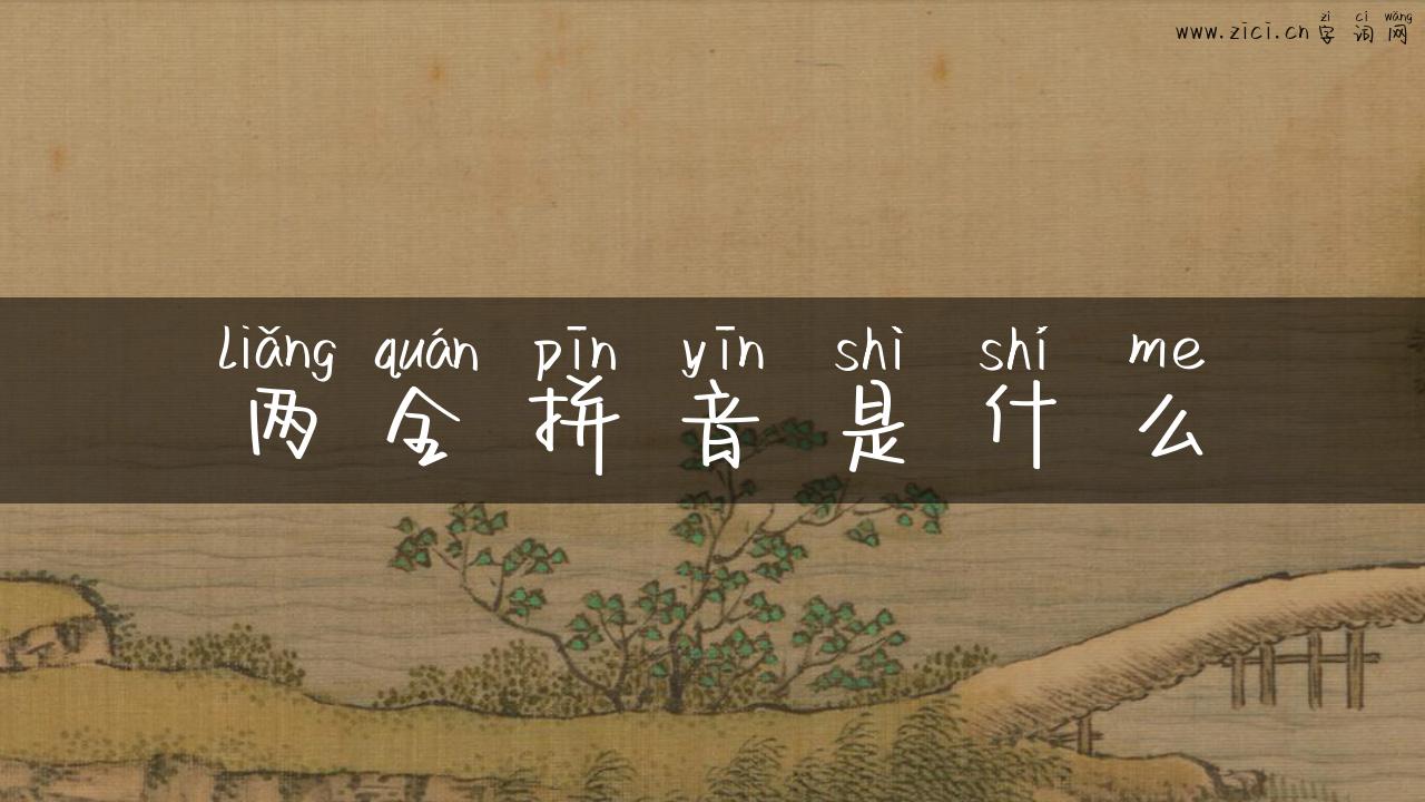 两全拼音是什么