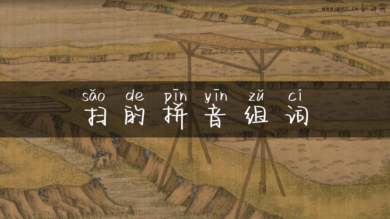 扫的拼音组词