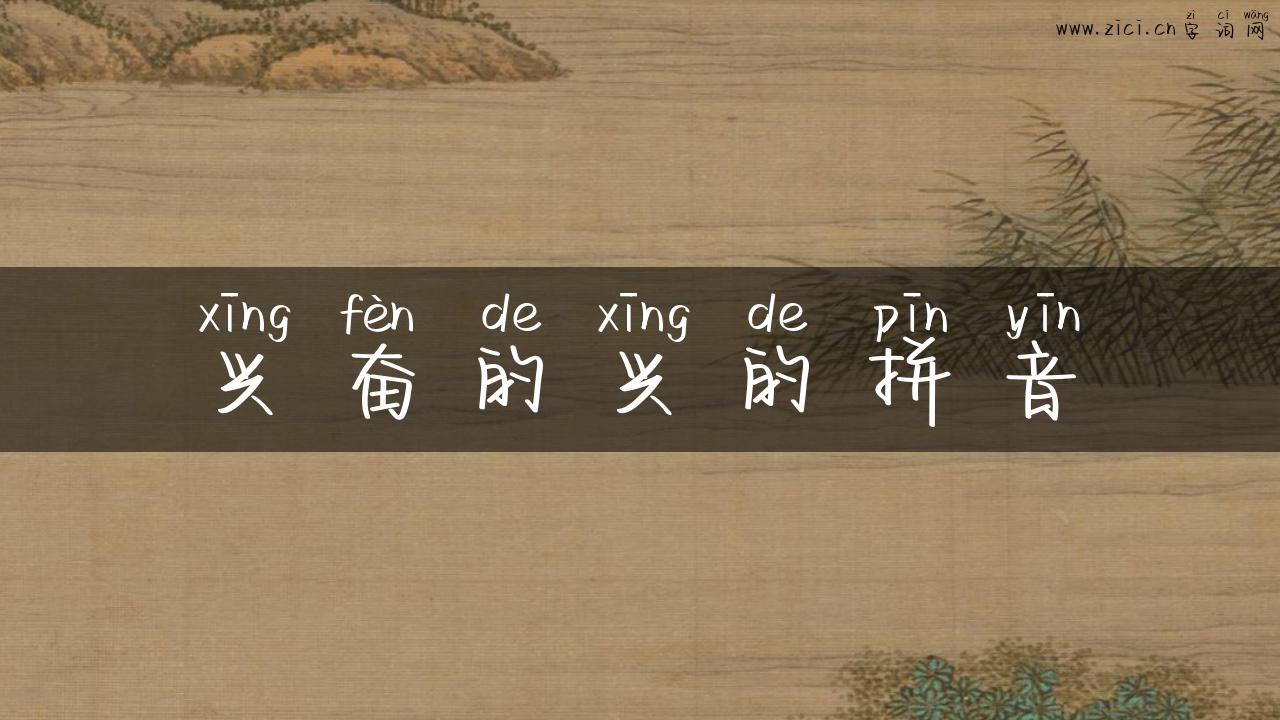 兴奋的兴的拼音