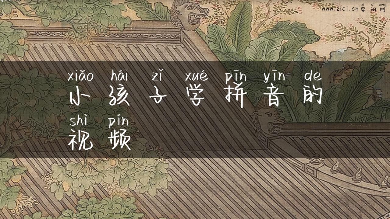 小孩子学拼音的视频