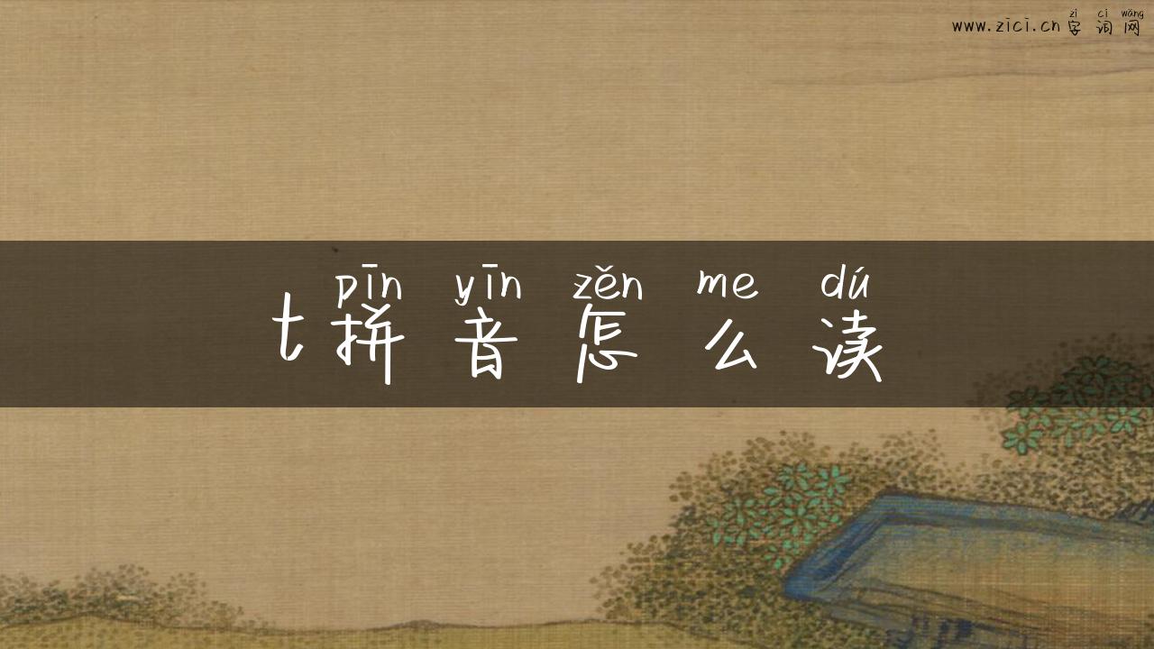 t拼音怎么读
