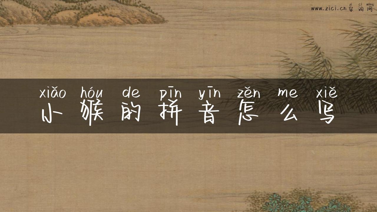 小猴的拼音怎么写
