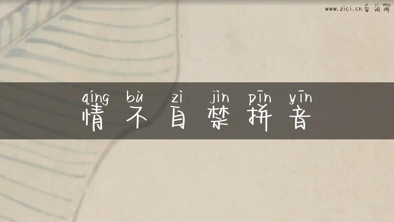 情不自禁拼音