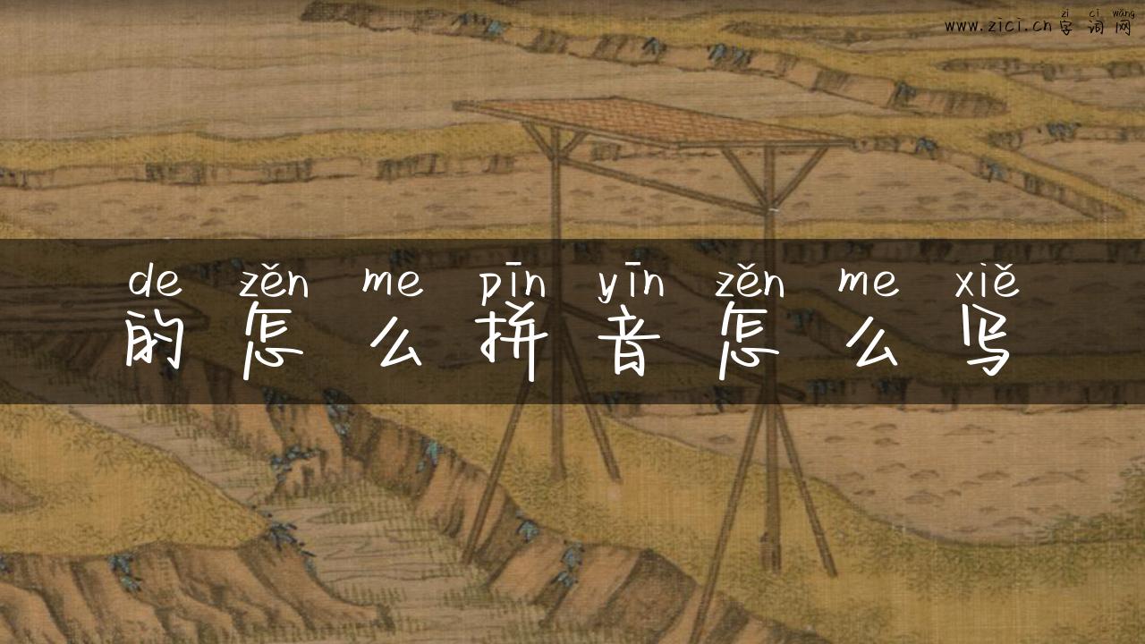 的怎么拼音怎么写