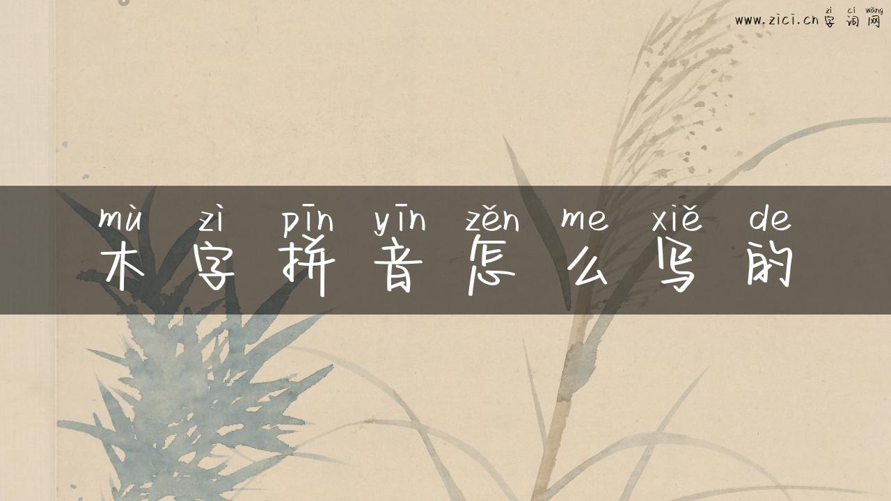 木字拼音怎么写的