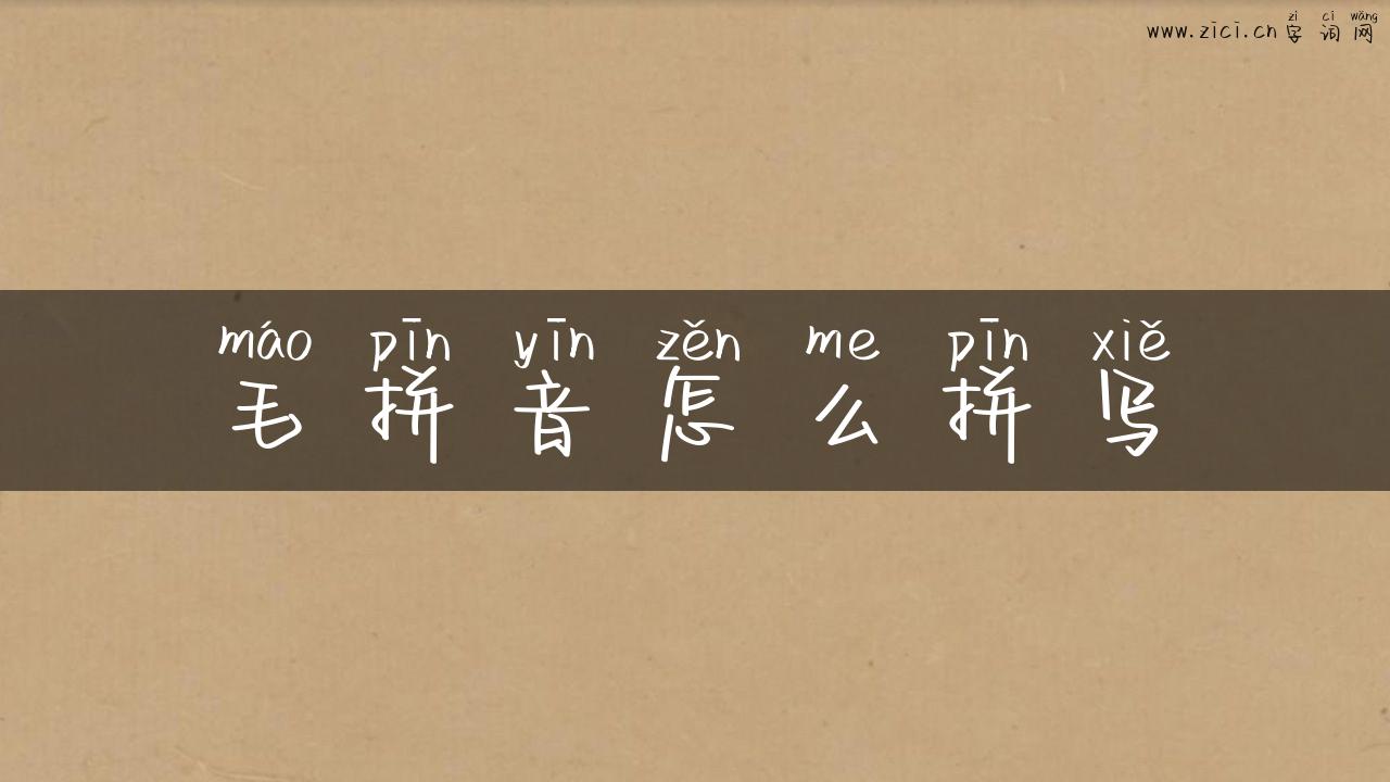 毛拼音怎么拼写